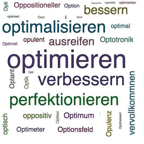 Ein anderes Wort für optimieren - Synonym optimieren