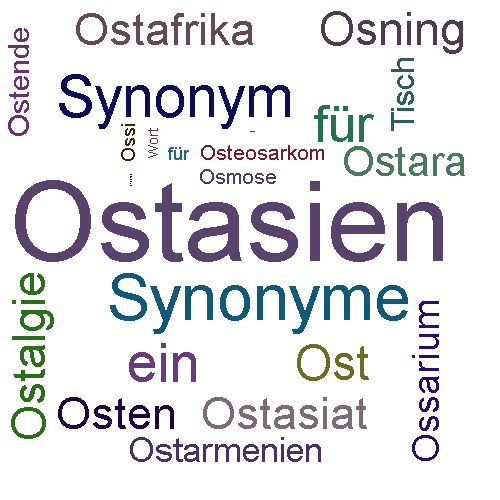 Ein anderes Wort für ostasiatisch - Synonym ostasiatisch