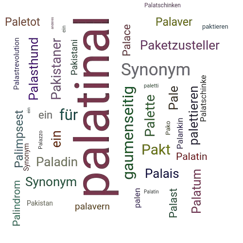 Ein anderes Wort für palatinal - Synonym palatinal