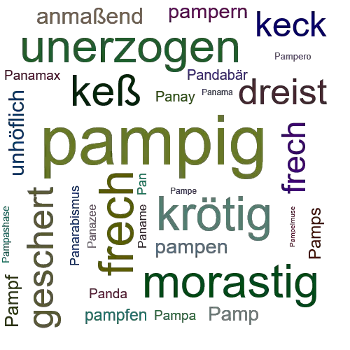 Ein anderes Wort für pampig - Synonym pampig