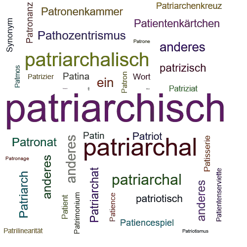 Ein anderes Wort für patriarchisch - Synonym patriarchisch