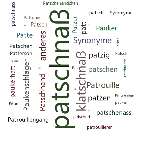 Ein anderes Wort für patschnaß - Synonym patschnaß