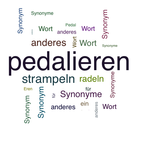 Ein anderes Wort für pedalieren - Synonym pedalieren