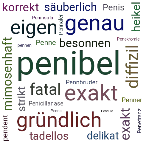 Ein anderes Wort für penibel - Synonym penibel