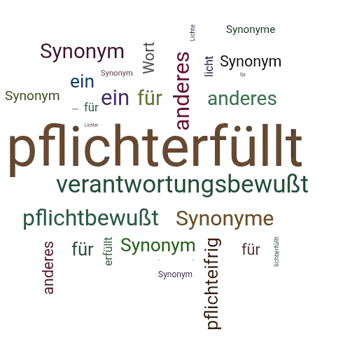 Ein anderes Wort für pflichterfüllt - Synonym pflichterfüllt