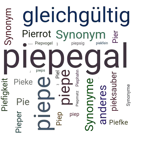 Ein anderes Wort für piepegal - Synonym piepegal