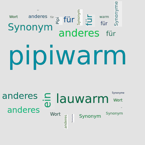 Ein anderes Wort für pipiwarm - Synonym pipiwarm