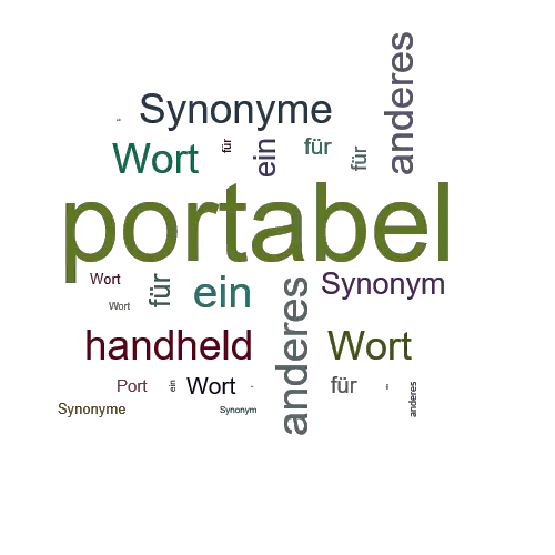 Ein anderes Wort für portabel - Synonym portabel