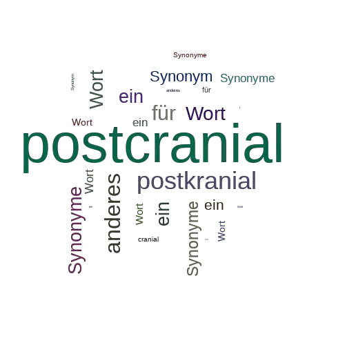 Ein anderes Wort für postcranial - Synonym postcranial