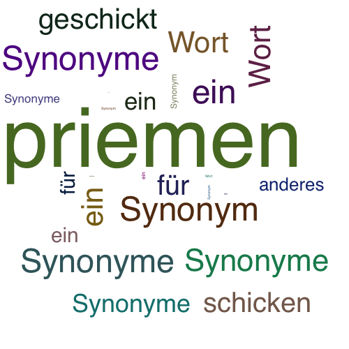 Ein anderes Wort für priemen - Synonym priemen