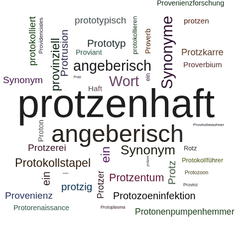Ein anderes Wort für protzenhaft - Synonym protzenhaft
