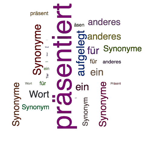 Ein anderes Wort für präsentiert - Synonym präsentiert