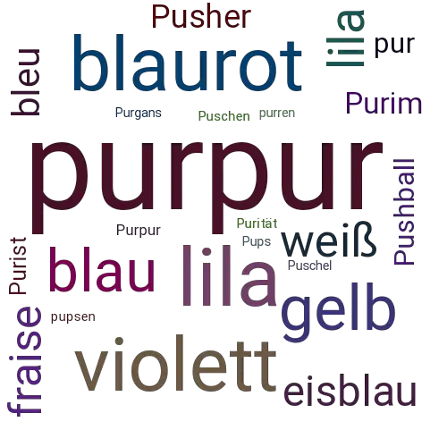 Ein anderes Wort für purpur - Synonym purpur