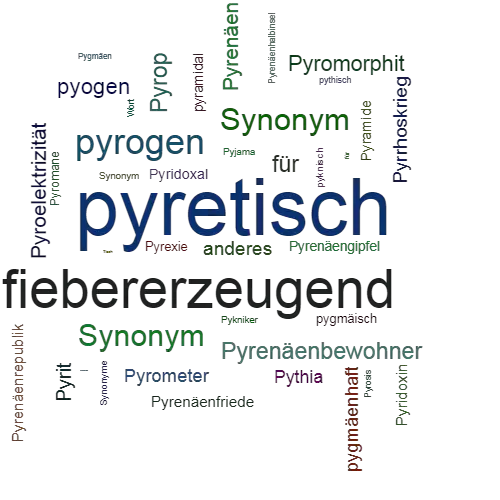 Ein anderes Wort für pyretisch - Synonym pyretisch