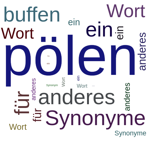 Ein anderes Wort für pölen - Synonym pölen