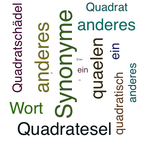 Ein anderes Wort für quadrieren - Synonym quadrieren