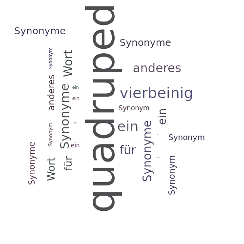 Ein anderes Wort für quadruped - Synonym quadruped