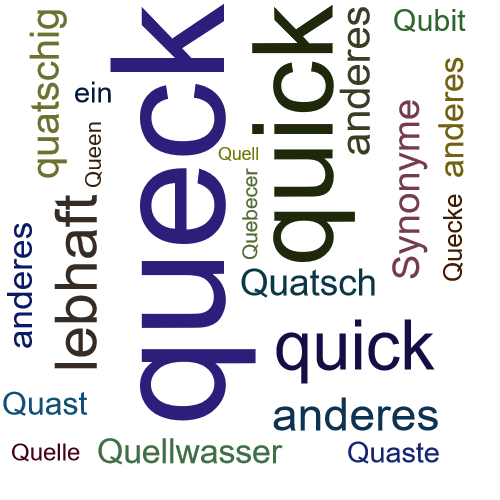Ein anderes Wort für queck - Synonym queck