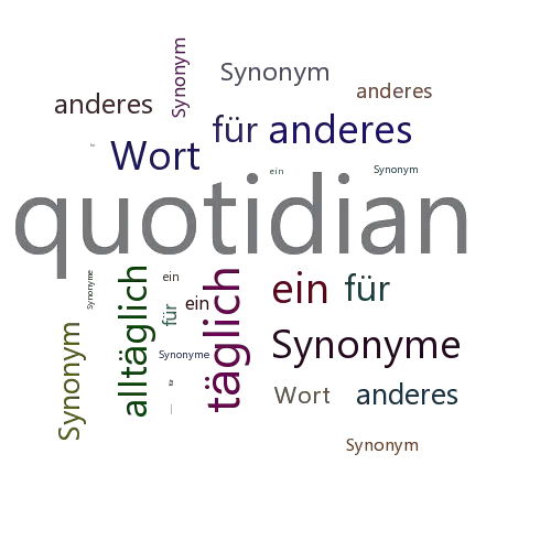 Ein anderes Wort für quotidian - Synonym quotidian