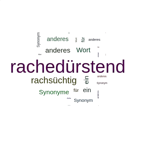 Ein anderes Wort für rachedürstend - Synonym rachedürstend