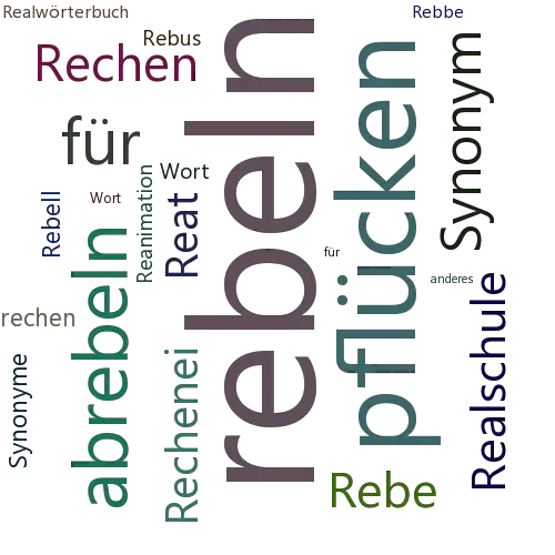 Ein anderes Wort für rebeln - Synonym rebeln