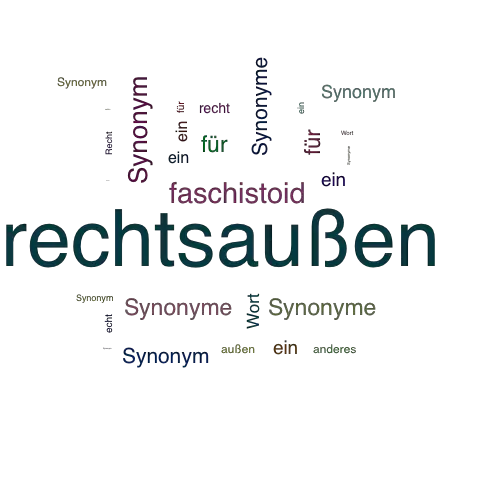 Ein anderes Wort für rechtsaußen - Synonym rechtsaußen