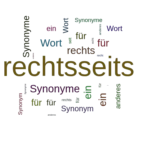 Ein anderes Wort für rechtsseits - Synonym rechtsseits