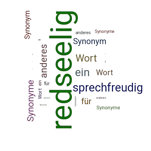 Ein anderes Wort für redseelig - Synonym redseelig