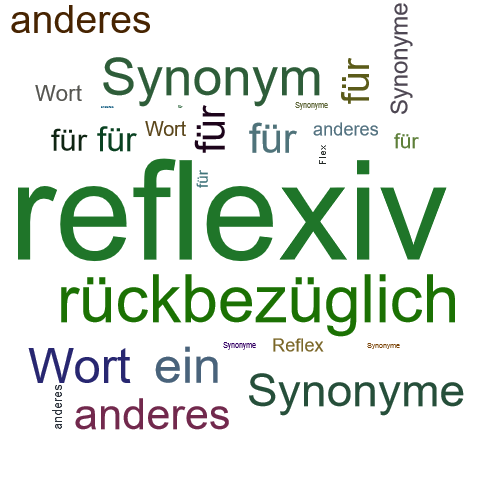 Ein anderes Wort für reflexiv - Synonym reflexiv