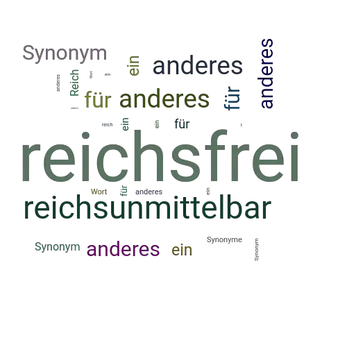 Ein anderes Wort für reichsfrei - Synonym reichsfrei