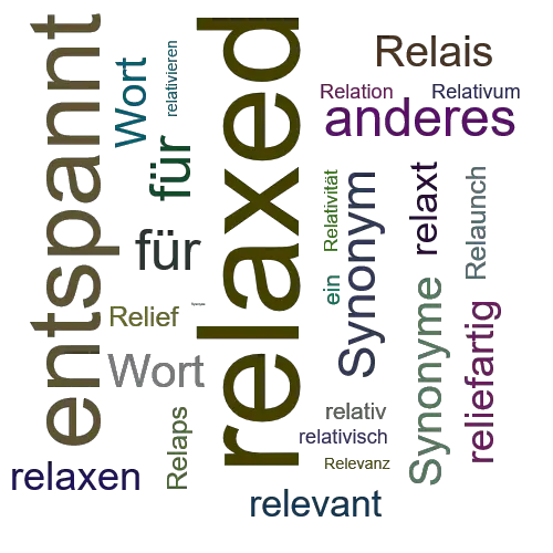 Ein anderes Wort für relaxed - Synonym relaxed