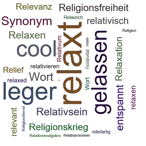 synonyms for relax that start with a