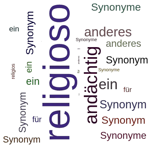 Ein anderes Wort für religioso - Synonym religioso