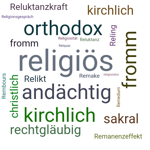 Ein anderes Wort für religiös - Synonym religiös