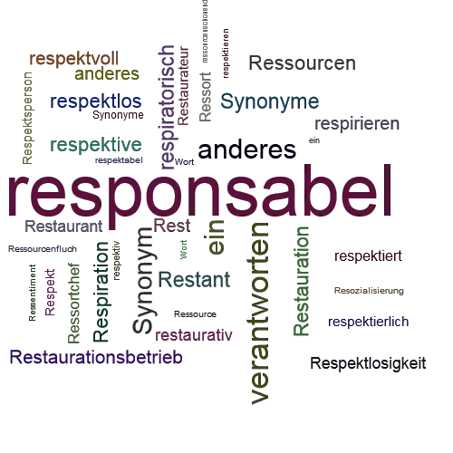 Ein anderes Wort für responsabel - Synonym responsabel