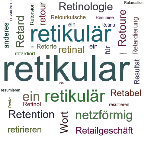 Ein anderes Wort für retikular - Synonym retikular
