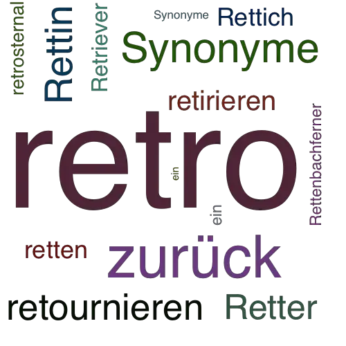Ein anderes Wort für retro - Synonym retro