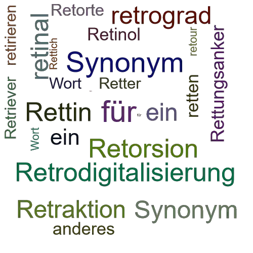 Ein anderes Wort für retrobulbär - Synonym retrobulbär