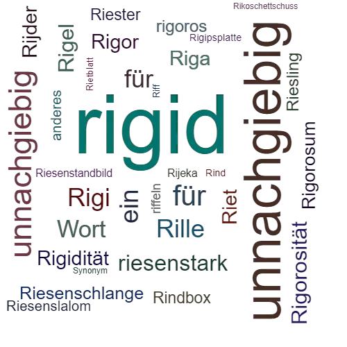 Ein anderes Wort für rigid - Synonym rigid
