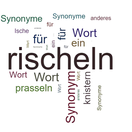 Ein anderes Wort für rischeln - Synonym rischeln