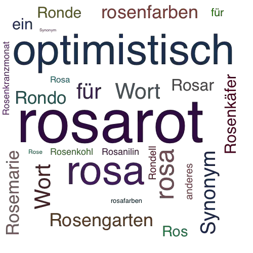 Ein anderes Wort für rosarot - Synonym rosarot