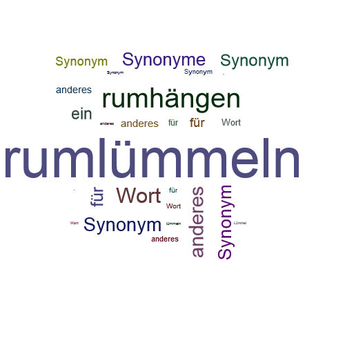 Ein anderes Wort für rumlümmeln - Synonym rumlümmeln