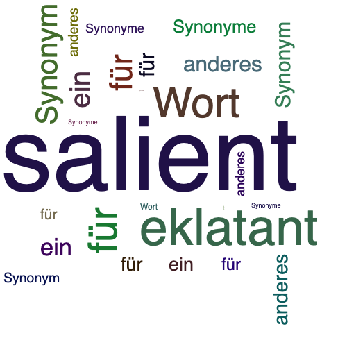 Ein anderes Wort für salient - Synonym salient