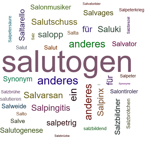 Ein anderes Wort für salutogen - Synonym salutogen
