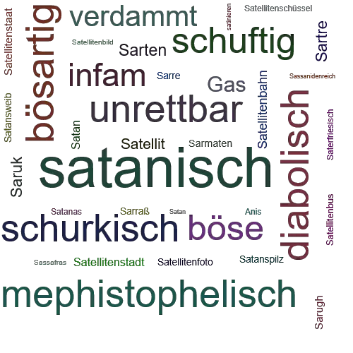 Ein anderes Wort für satanisch - Synonym satanisch