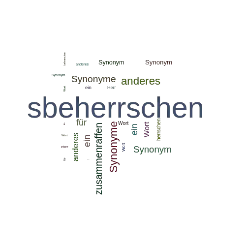 Ein anderes Wort für sbeherrschen - Synonym sbeherrschen