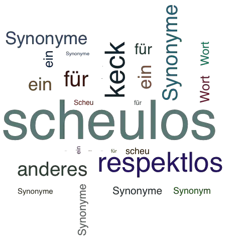 Ein anderes Wort für scheulos - Synonym scheulos