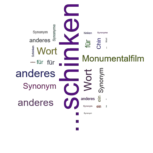 Ein anderes Wort für ...schinken - Synonym ...schinken