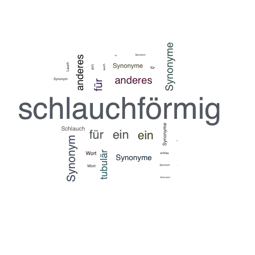 Ein anderes Wort für schlauchförmig - Synonym schlauchförmig