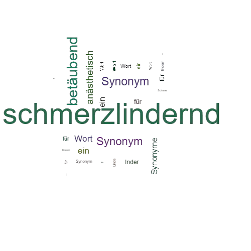 Ein anderes Wort für schmerzlindernd - Synonym schmerzlindernd